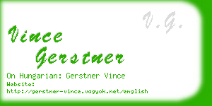 vince gerstner business card